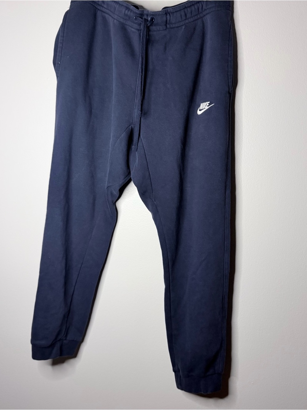 Nike Mens Navy Blue Fleece Jogger Pants